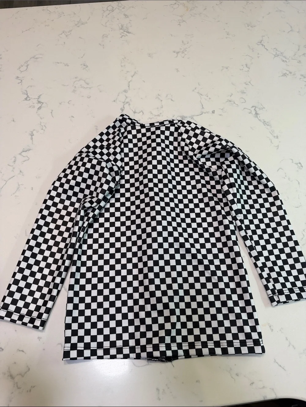 Checkerboard Kids Zip-Up Swim Sun Skirt - Black/White George Hats size 5/6